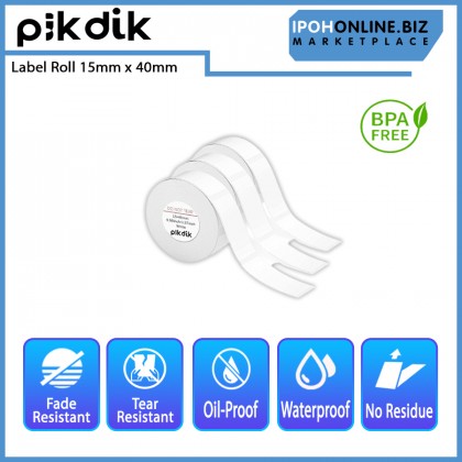 PikDik Label Roll 15mm x 40mm for D11 Pro - 160 Pages