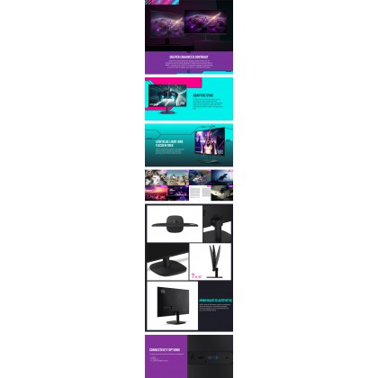 COOLER MASTER GA241 23.8" FHD 100Hz HDMI VGA Gaming Monitor with Adaptive Sync 