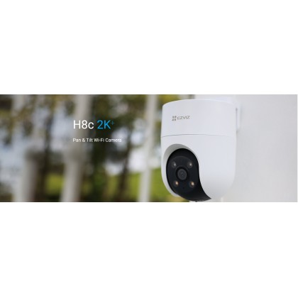 EZVIZ H8c 2K⁺ 4MP 4mm Smart Home Weatherproof Pan & Tilt Wi-Fi CCTV Camera CS-H8c EZVIZ H8c 2K⁺ 4MP 4mm Smart Home Weatherproof Pan & Tilt Wi-Fi CCTV Camera CS-H8c
