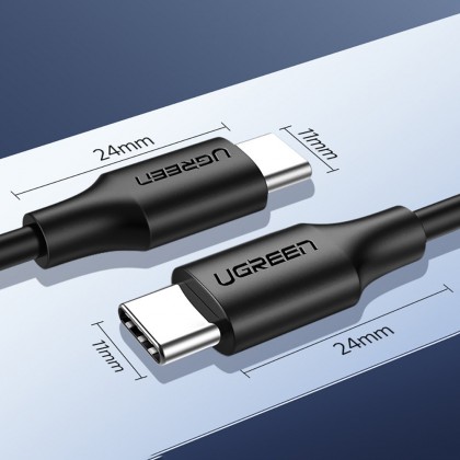 UGREEN 50998 USB 2.0 Type C to Type C Cable Nickel Plating 1.5m UGREEN 50998 USB 2.0 Type C to Type C Cable Nickel Plating 1.5m
