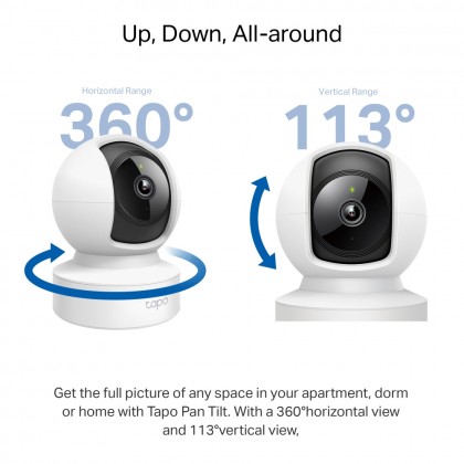 TP-LINK TAPO C212 3MP 2K Pan/Tilt Home Security WI-FI Camera TP-LINK TAPO C212 3MP 2K Pan/Tilt Home Security WI-FI Camera