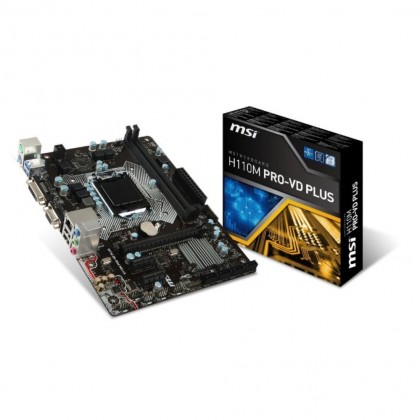 MSI Intel Skylake H110 LGA 1151 DDR4 USB 3.1 Gen 1 Micro ATX Motherboard MSI Intel Skylake H110 LGA 1151 DDR4 USB 3.1 Gen 1 Micro ATX Motherboard