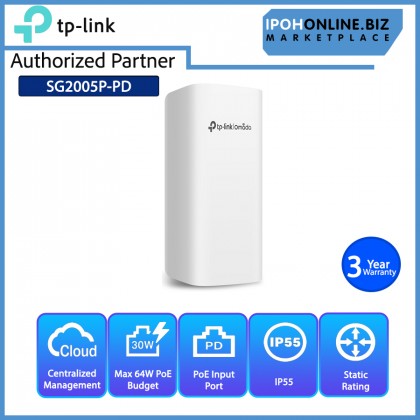TP-LINK SG2005P-PD Omada 5-Port Gigabit Smart PoE+ Switch With PoE++ In TP-LINK SG2005P-PD Omada 5-Port Gigabit Smart PoE+ Switch With PoE++ In