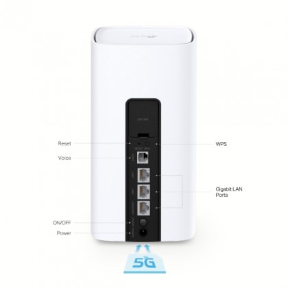 TP-Link NX510v AX3000 5G WiFi 6 Router Dual Band Full Gigabit Ports with VoLTE/CSFB Telephony Router TP-Link NX510v AX3000 5G WiFi 6 Router Dual Band Full Gigabit Ports with VoLTE/CSFB Telephony Router
