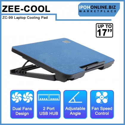 Zee-Cool ZC-99 Laptop Led Cooling Pad USB Ports 2 Support Up to 17” Laptop Zee-Cool ZC-99 Laptop Led Cooling Pad USB Ports 2 Support Up to 17” Laptop