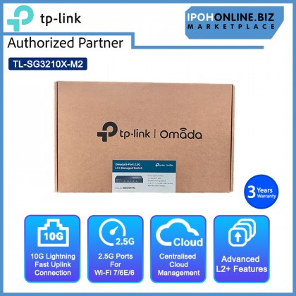 TP-LINK SG3210X-M2 Omada 8-Port 2.5G L2+ Managed Switch TP-LINK SG3210X-M2 Omada 8-Port 2.5G L2+ Managed Switch