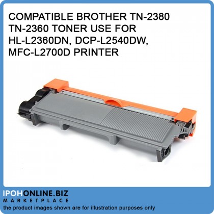 Compatible Brother TN-2380 / TN2380 / TN-2360 Toner use for HL-L2360DN, DCP-L2540DW, MFC-L2700D Printer Compatible Brother TN-2380 / TN2380 / TN-2360 Toner use for HL-L2360DN, DCP-L2540DW, MFC-L2700D Printer