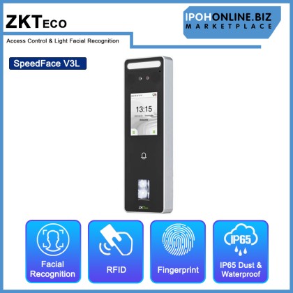 ZKTECO SpeedFace V3L LINUX-BASED HYBRID-BIOMETRIC Access Control & Light Facial Recognition ZKTECO SpeedFace V3L LINUX-BASED HYBRID-BIOMETRIC Access Control & Light Facial Recognition