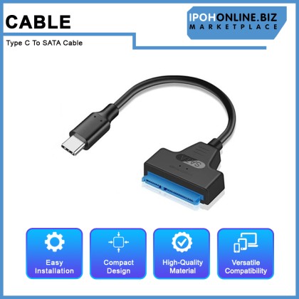 Type C To SATA Cable Support 2.5 Inches External HDD SDD Hard Drive Adapter Cable