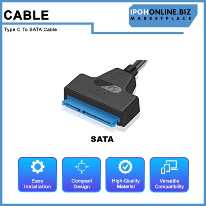 Type C To SATA Cable Support 2.5 Inches External HDD SDD Hard Drive Adapter Cable