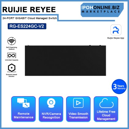 RUIJIE REYEE RG-ES224GC-V2 24-PORT GIGABIT Cloud Managed Switch RUIJIE REYEE RG-ES224GC-V2 24-PORT GIGABIT Cloud Managed Switch