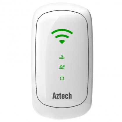 Aztech Wall-Plugged 300Mbps Dual Band Concurrent Wireless-N Repeater Aztech Wall-Plugged 300Mbps Dual Band Concurrent Wireless-N Repeater