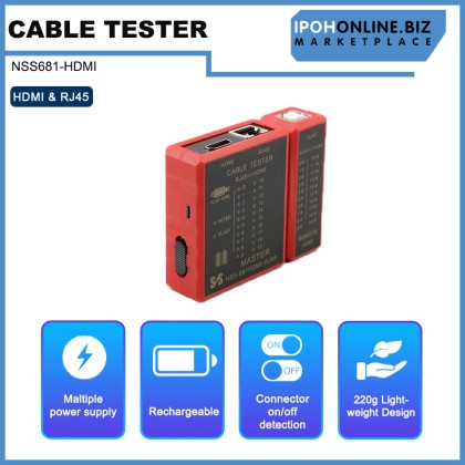 Multifunctional HDMI & RJ45 Tester Network Cable 8P8C POE Anti Burn RJ11 Telephone Line Protection Multifunctional HDMI & RJ45 Tester Network Cable 8P8C POE Anti Burn RJ11 Telephone Line Protection