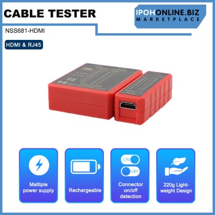 Multifunctional HDMI & RJ45 Tester Network Cable 8P8C POE Anti Burn RJ11 Telephone Line Protection Multifunctional HDMI & RJ45 Tester Network Cable 8P8C POE Anti Burn RJ11 Telephone Line Protection