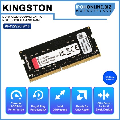 KINGSTON FURY IMPACT KF432S20IB/16 16GB 3200MHz DDR4 CL20 SODIMM LAPTOP NOTEBOOK GAMING RAM