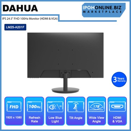 Dahua LM25-A201F IPS 24.5" FHD 100Hz Monitor (HDMI & VGA) Dahua LM25-A201F IPS 24.5" FHD 100Hz Monitor (HDMI & VGA)