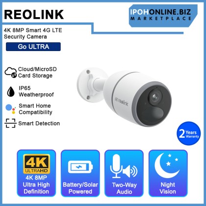REOLINK GO ULTRA 4K 8MP Wire-Free Smart 4G LTE Battery-Powered Solar Security Camera with Smart Detection REOLINK GO ULTRA 4K 8MP Wire-Free Smart 4G LTE Battery-Powered Solar Security Camera with Smart Detection