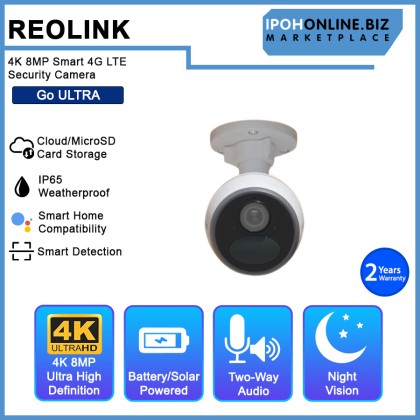 REOLINK GO ULTRA 4K 8MP Wire-Free Smart 4G LTE Battery-Powered Solar Security Camera with Smart Detection REOLINK GO ULTRA 4K 8MP Wire-Free Smart 4G LTE Battery-Powered Solar Security Camera with Smart Detection