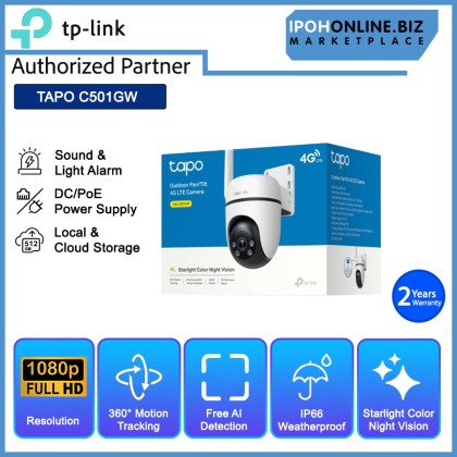 TP-LINK TAPO C501GW Outdoor 4G LTE 1080P Pan/Tilt IP Camera TP-LINK TAPO C501GW Outdoor 4G LTE 1080P Pan/Tilt IP Camera