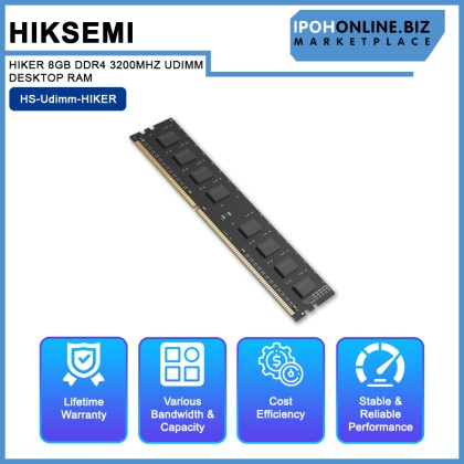 HIKSEMI HIKER 8GB / 16GB DDR4 3200MHZ UDIMM DESKTOP RAM HIKSEMI HIKER 8GB / 16GB DDR4 3200MHZ UDIMM DESKTOP RAM