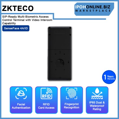 ZKTECO SENSEFACE 4A SIP-Ready Multi-Biometric Access Control Terminal with Video Intercom Capability ZKTECO SENSEFACE 4A SIP-Ready Multi-Biometric Access Control Terminal with Video Intercom Capability