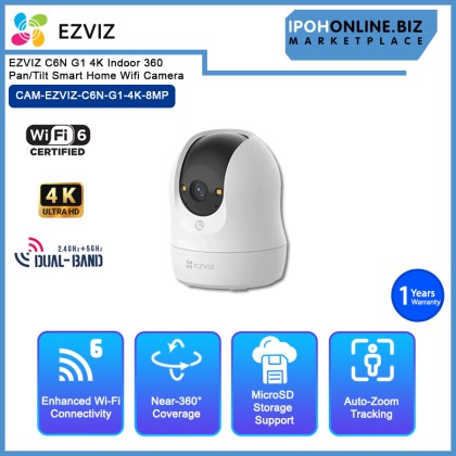 EZVIZ C6N G1 4K/3K Indoor 360 Pan/Tilt SMART HOME WIFI CAMERA EZVIZ C6N G1 4K/3K Indoor 360 Pan/Tilt SMART HOME WIFI CAMERA