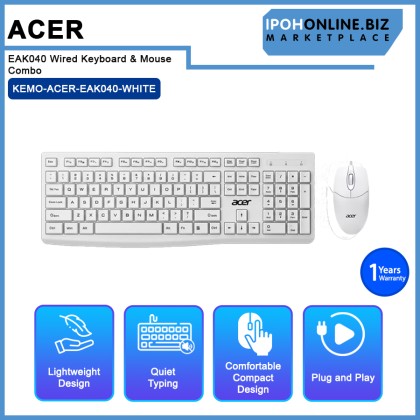 Acer EAK040 Wired Keyboard & Mouse Combo