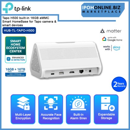 TP-LINK Tapo H500 built-in 16GB eMMC Smart HomeBase for Tapo camera & smart devices TP-LINK Tapo H500 built-in 16GB eMMC Smart HomeBase for Tapo camera & smart devices