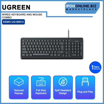 UGREEN UG-MK330-65612 WIRED KEYBOARD AND MOUSE COMBO (K330+MU007) UGREEN UG-MK330-65612 WIRED KEYBOARD AND MOUSE COMBO (K330+MU007)
