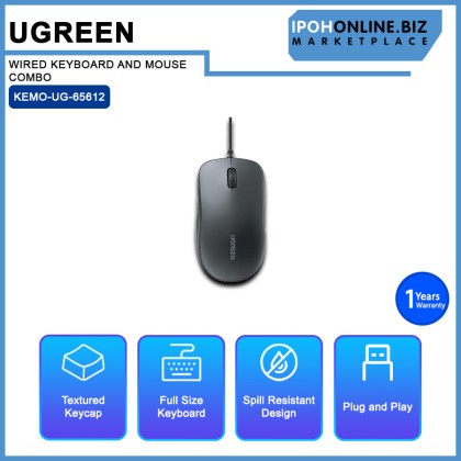 UGREEN UG-MK330-65612 WIRED KEYBOARD AND MOUSE COMBO (K330+MU007) UGREEN UG-MK330-65612 WIRED KEYBOARD AND MOUSE COMBO (K330+MU007)