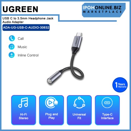UGREEN USB C to 3.5mm Headphone Jack Audio Adapter UGREEN USB C to 3.5mm Headphone Jack Audio Adapter