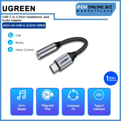 UGREEN USB C to 3.5mm Headphone Jack Audio Adapter UGREEN USB C to 3.5mm Headphone Jack Audio Adapter