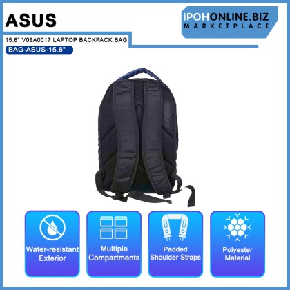 ASUS 15.6" V09A0017 LAPTOP BACKPACK BAG ASUS 15.6" V09A0017 LAPTOP BACKPACK BAG