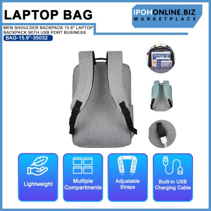 MEN SHOULDER BACKPACK 15.6" LAPTOP BACKPACK WITH USB PORT BUSINESS MEN SHOULDER BACKPACK 15.6" LAPTOP BACKPACK WITH USB PORT BUSINESS