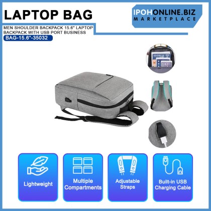 MEN SHOULDER BACKPACK 15.6" LAPTOP BACKPACK WITH USB PORT BUSINESS MEN SHOULDER BACKPACK 15.6" LAPTOP BACKPACK WITH USB PORT BUSINESS