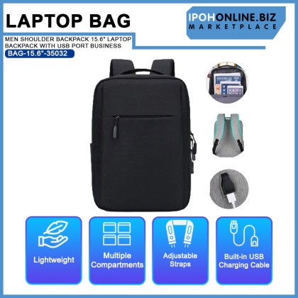 MEN SHOULDER BACKPACK 15.6" LAPTOP BACKPACK WITH USB PORT BUSINESS MEN SHOULDER BACKPACK 15.6" LAPTOP BACKPACK WITH USB PORT BUSINESS