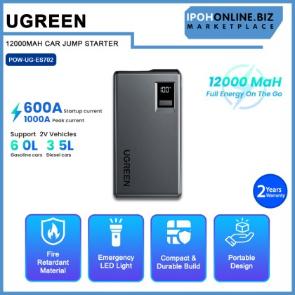 UGREEN 12000MAH CAR JUMP STARTER UGREEN 12000MAH CAR JUMP STARTER