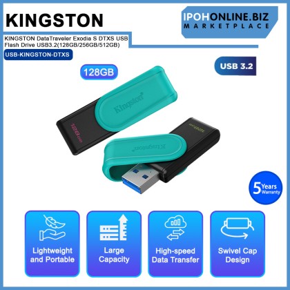 KINGSTON DataTraveler Exodia S DTXS USB Flash Drive USB3.2(128GB/256GB/512GB) KINGSTON DataTraveler Exodia S DTXS USB Flash Drive USB3.2(128GB/256GB/512GB)