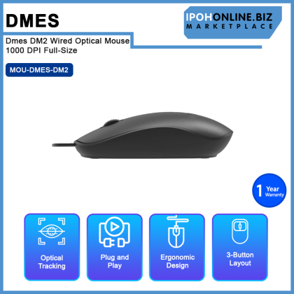 Dmes DM2 USB Wired Optical Mouse 1000 DPI Full-Size Dmes DM2 USB Wired Optical Mouse 1000 DPI Full-Size