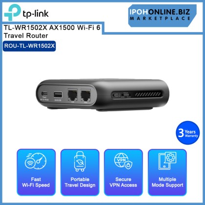 TP-LINK TL-WR1502X AX1500 Wi-Fi 6 Travel Router TP-LINK TL-WR1502X AX1500 Wi-Fi 6 Travel Router