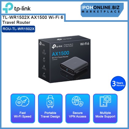 TP-LINK TL-WR1502X AX1500 Wi-Fi 6 Travel Router TP-LINK TL-WR1502X AX1500 Wi-Fi 6 Travel Router
