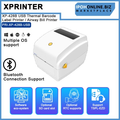 Xprinter XP-428B USB Thermal Barcode Label Printer / Airway Bill Printer Xprinter XP-428B USB Thermal Barcode Label Printer / Airway Bill Printer