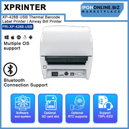 Xprinter XP-428B USB Thermal Barcode Label Printer / Airway Bill Printer Xprinter XP-428B USB Thermal Barcode Label Printer / Airway Bill Printer