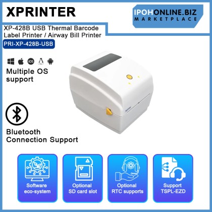 Xprinter XP-428B USB Thermal Barcode Label Printer / Airway Bill Printer Xprinter XP-428B USB Thermal Barcode Label Printer / Airway Bill Printer