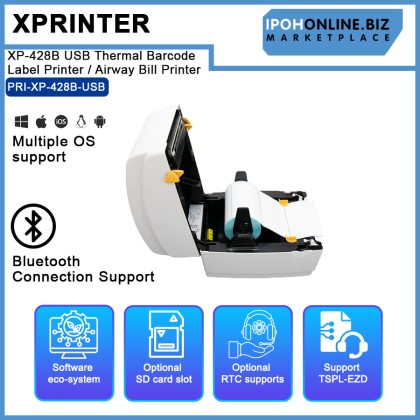 Xprinter XP-428B USB Thermal Barcode Label Printer / Airway Bill Printer Xprinter XP-428B USB Thermal Barcode Label Printer / Airway Bill Printer
