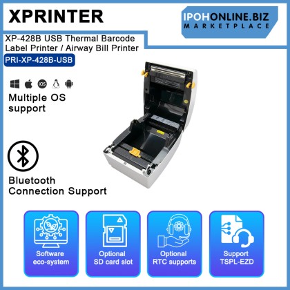 Xprinter XP-428B USB Thermal Barcode Label Printer / Airway Bill Printer Xprinter XP-428B USB Thermal Barcode Label Printer / Airway Bill Printer