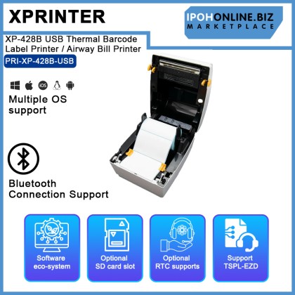 Xprinter XP-428B USB Thermal Barcode Label Printer / Airway Bill Printer Xprinter XP-428B USB Thermal Barcode Label Printer / Airway Bill Printer