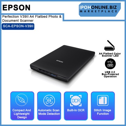 Epson Perfection V39II A4 Flatbed Photo & Document Scanner Epson Perfection V39II A4 Flatbed Photo & Document Scanner