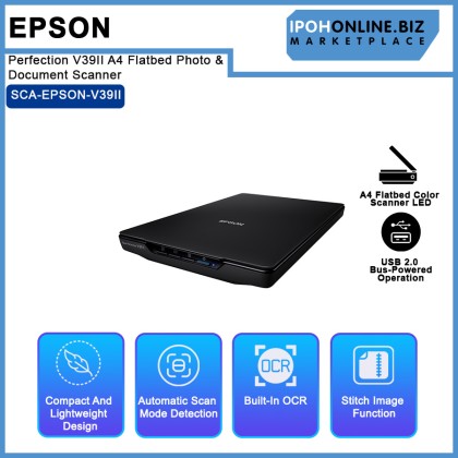 Epson Perfection V39II A4 Flatbed Photo & Document Scanner Epson Perfection V39II A4 Flatbed Photo & Document Scanner