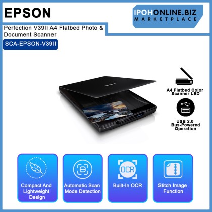 Epson Perfection V39II A4 Flatbed Photo & Document Scanner Epson Perfection V39II A4 Flatbed Photo & Document Scanner